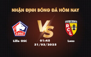 lille osc lens 31 03 ligue 1