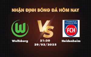 wolfsburg heidenheim 29 03 bundesliga